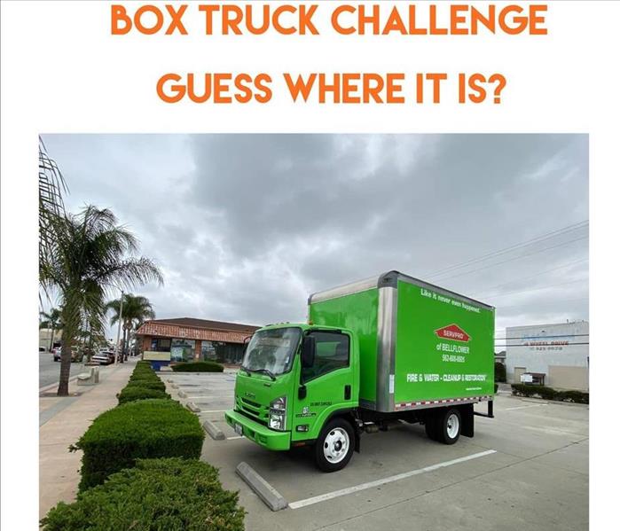 Box truck hidden in the city of Bellflower