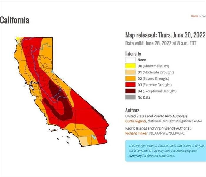 California drought Monitor